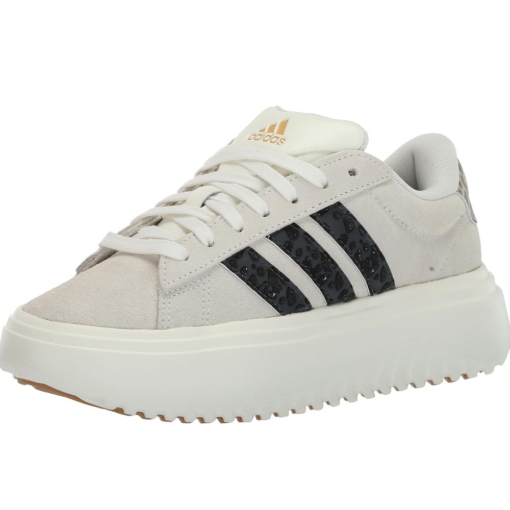 ADIDAS x Grand Court Platform Suede Sneakers [Womens 6.5]